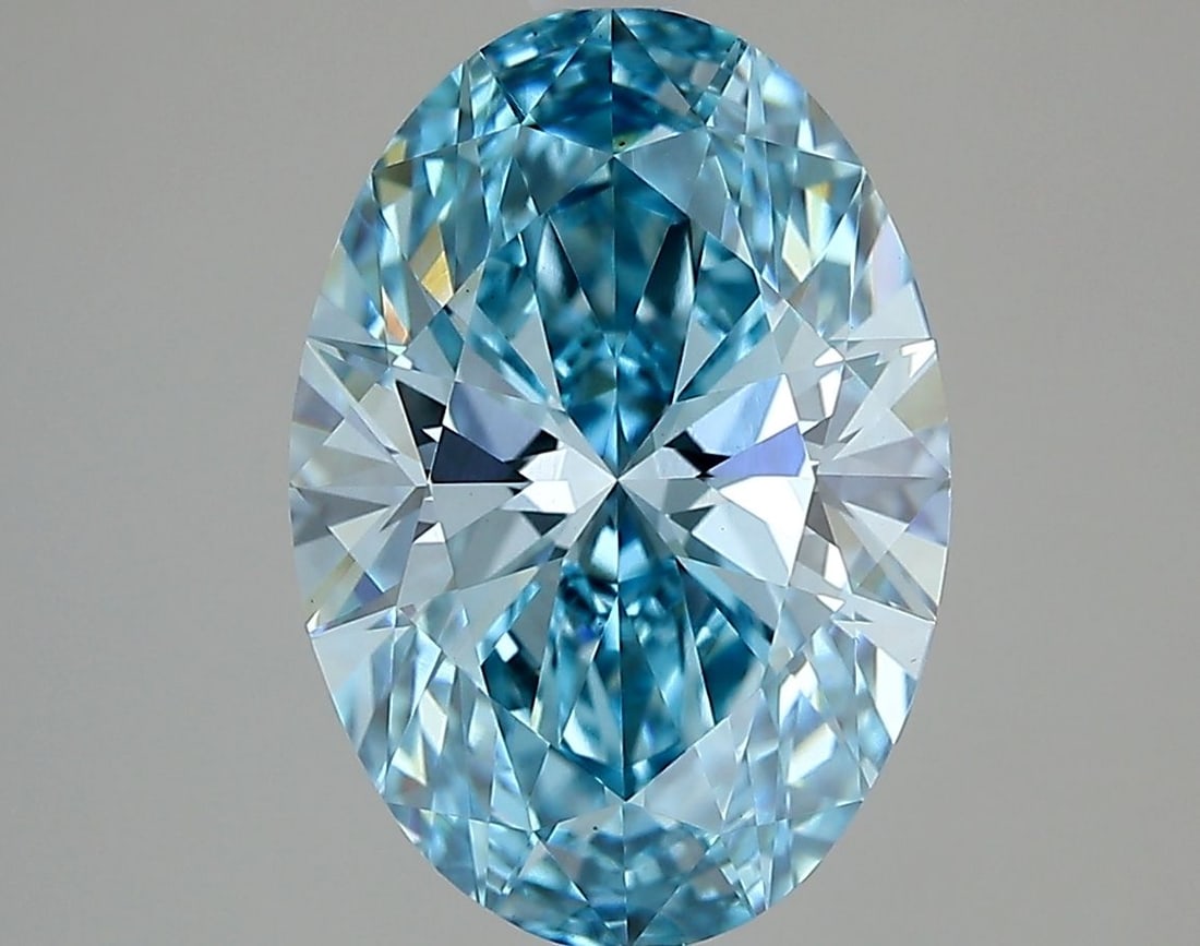 Loose Diamond - OVAL 3.03ct Fancy Vivid Blue VS1: Loose Diamond - OVAL 3.03ct Fancy Vivid Blue VS1 Source: This is a real non-mined Diamond that has been grown in a lab Shape: OVAL Carats: 3.03 Color: Fancy Vivid Blue Certification: IGI Video: