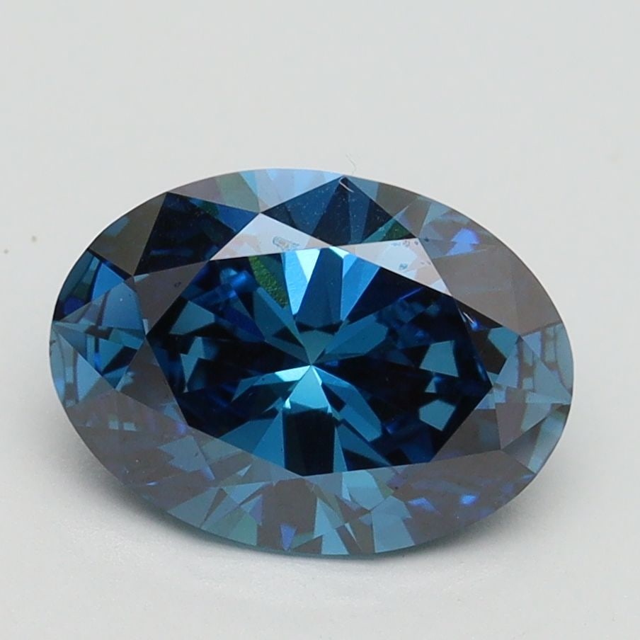 Loose Diamond - OVAL 2.0ct Fancy Vivid Blue VS1: Loose Diamond - OVAL 2.0ct Fancy Vivid Blue VS1 Source: This is a real non-mined Diamond that has been grown in a lab Shape: OVAL Carats: 2.0 Color: Fancy Vivid Blue Certification: IGI Video: