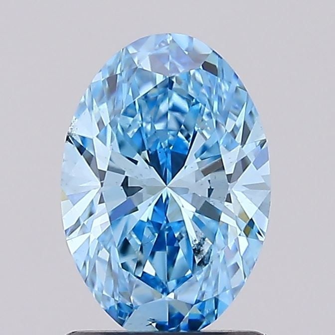 Loose Diamond - OVAL 1.32ct Fancy Vivid Blue VS2: Loose Diamond - OVAL 1.32ct Fancy Vivid Blue VS2 Source: This is a real non-mined Diamond that has been grown in a lab Shape: OVAL Carats: 1.32 Color: Fancy Vivid Blue Certification: IGI Video:
