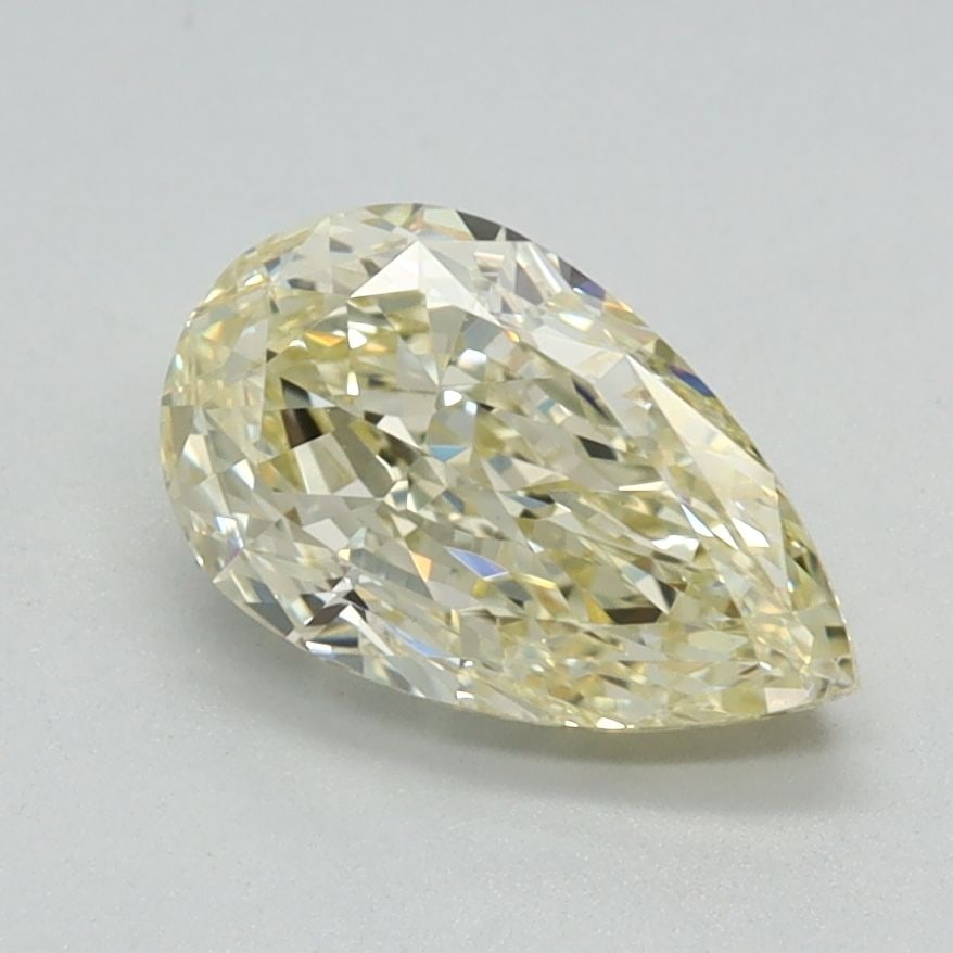 Loose Diamond - PEAR 1.14ct Fancy Light Yellow VS1: Loose Diamond - PEAR 1.14ct Fancy Light Yellow VS1 Source: This is a real non-mined Diamond that has been grown in a lab Shape: PEAR Carats: 1.14 Color: Fancy Light Yellow Certification: IGI Video: