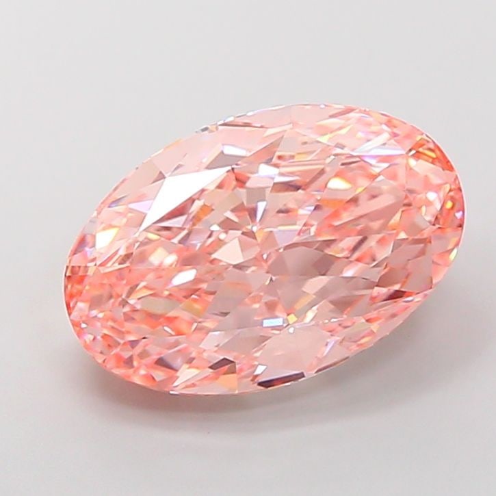 Loose Diamond - OVAL 10.09ct Fancy Vivid Pink VVS2: Loose Diamond - OVAL 10.09ct Fancy Vivid Pink VVS2 Source: This is a real non-mined Diamond that has been grown in a lab Shape: OVAL Carats: 10.09 Color: Fancy Vivid Pink Certification: IGI Video: