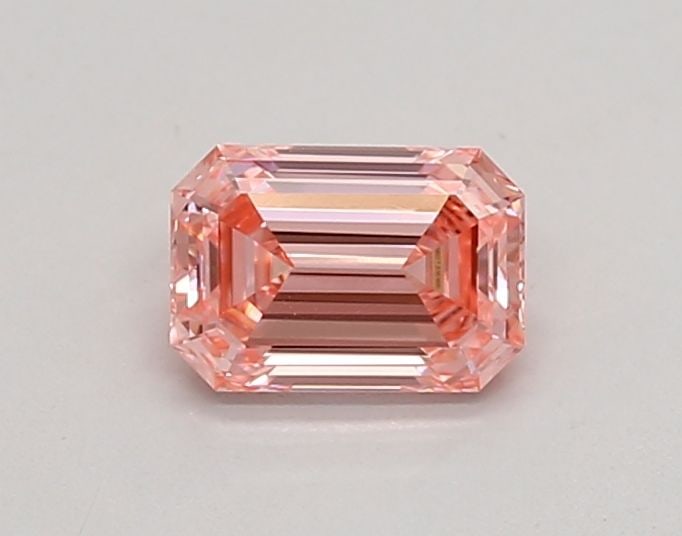 Loose Diamond - EMERALD 0.56ct Fancy Vivid Pink VS1: Loose Diamond - EMERALD 0.56ct Fancy Vivid Pink VS1 Source: This is a real non-mined Diamond that has been grown in a lab Shape: EMERALD Carats: 0.56 Color: Fancy Vivid Pink Certification: IGI Video: