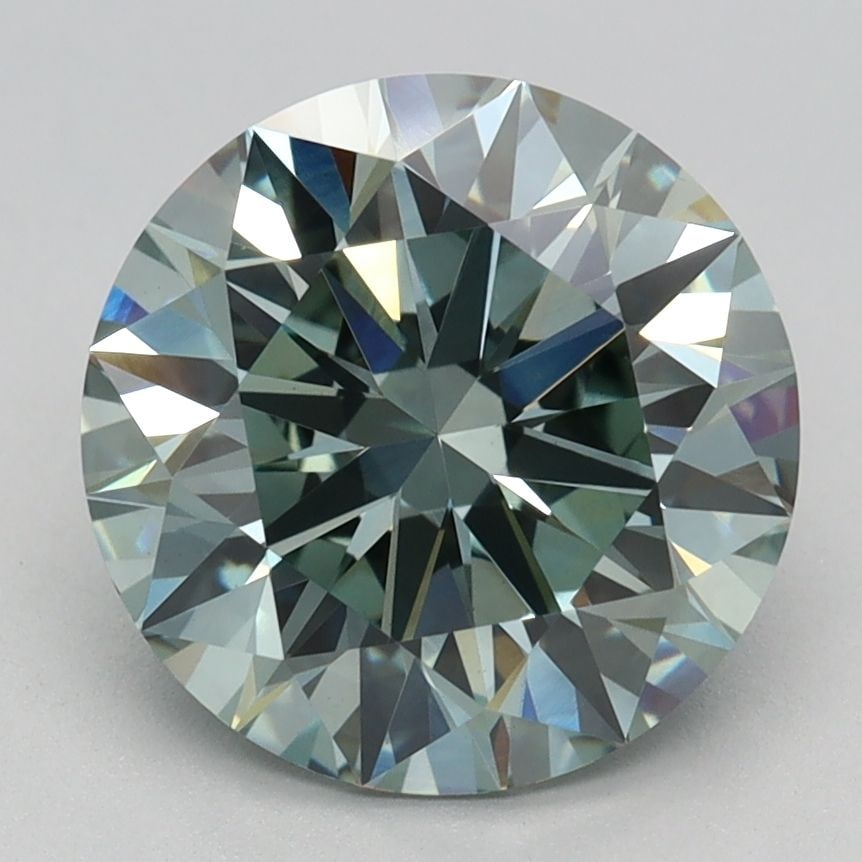 Ideal Loose Diamond - ROUND 2.69ct Fancy Intense Green VS1: Ideal Loose Diamond - ROUND 2.69ct Fancy Intense Green VS1 Source: This is a real non-mined Diamond that has been grown in a lab Shape: ROUND Carats: 2.69 Color: Fancy Intense Green Certification:
