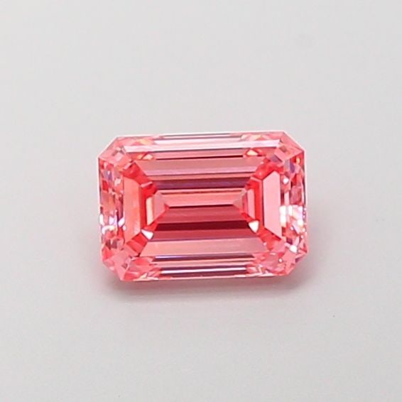 Loose Diamond - EMERALD 1.0ct Fancy Vivid Pink VS1: Loose Diamond - EMERALD 1.0ct Fancy Vivid Pink VS1 Source: This is a real non-mined Diamond that has been grown in a lab Shape: EMERALD Carats: 1.0 Color: Fancy Vivid Pink Certification: IGI Video:
