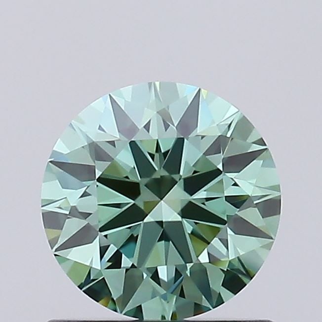 Ideal Loose Diamond - ROUND 0.72ct Fancy Vivid Green VS1 (1 of 1)