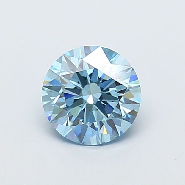 Ideal Loose Diamond - ROUND 1.04ct Fancy Vivid Blue VS1 (1 of 1)