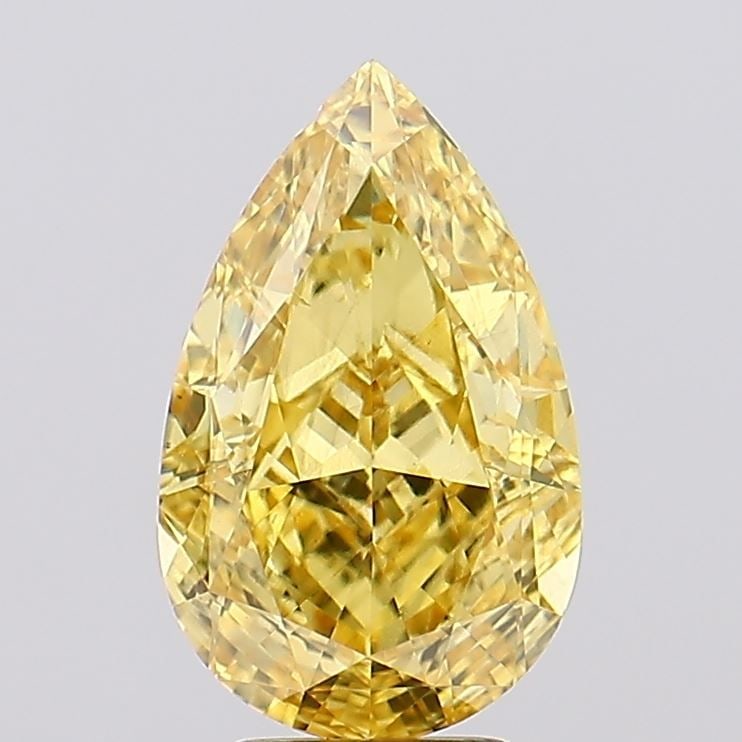 Loose Diamond - PEAR 4.77ct Fancy Vivid Yellow VS2 (1 of 1)