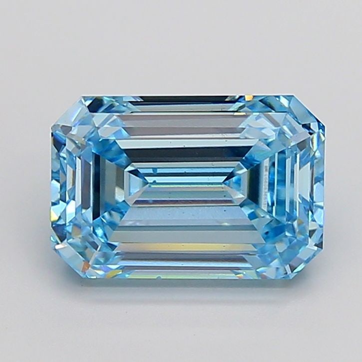 Loose Diamond - EMERALD 6.15ct Fancy Intense Blue VS2: Loose Diamond - EMERALD 6.15ct Fancy Intense Blue VS2 Source: This is a real non-mined Diamond that has been grown in a lab Shape: EMERALD Carats: 6.15 Color: Fancy Intense Blue Certification: IGI Vid