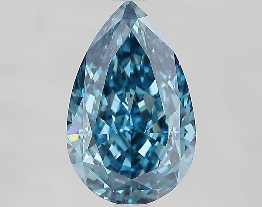 Loose Diamond - PEAR 3.11ct Fancy Vivid Blue VVS2 (1 of 1)