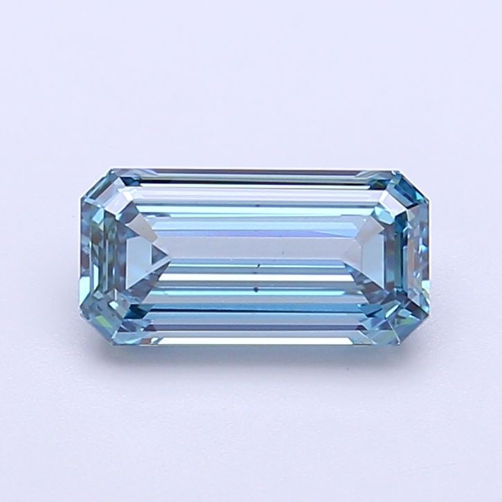 Loose Diamond - EMERALD 1.16ct Fancy Vivid Greenish Blue VS2 (1 of 1)