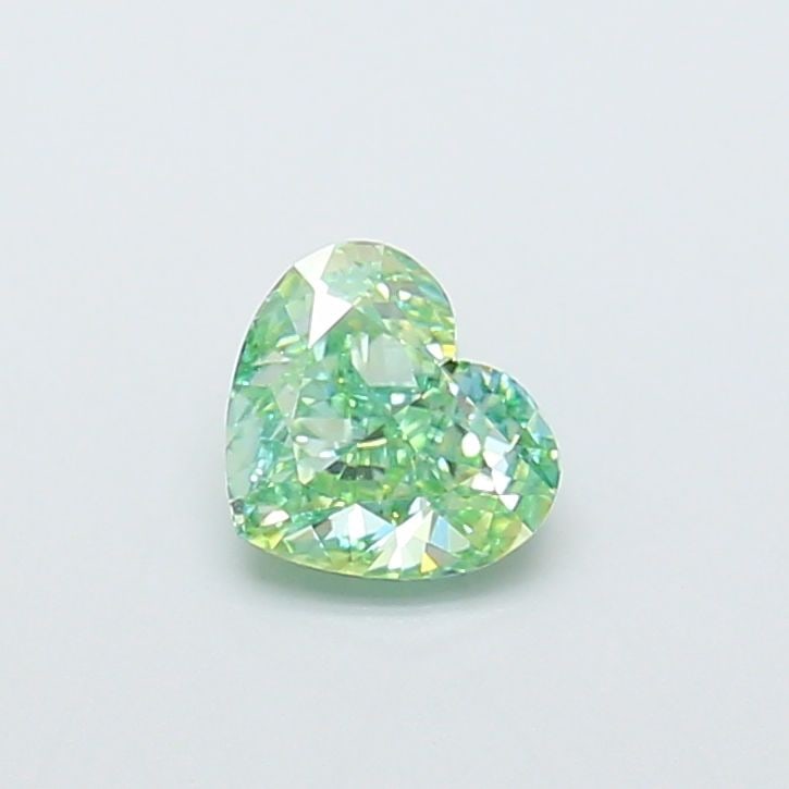 Loose Diamond - HEART 1.0ct Fancy Vivid Green VVS2: Loose Diamond - HEART 1.0ct Fancy Vivid Green VVS2 Source: This is a real non-mined Diamond that has been grown in a lab Shape: HEART Carats: 1.0 Color: Fancy Vivid Green Certification: IGI Video:
