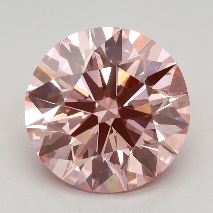Ideal Loose Diamond - ROUND 2.55ct Fancy Vivid Pink VS1 (1 of 1)