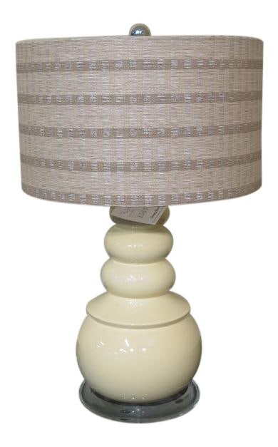 Tommy Bahama Modern Design White Lamp with Shade 29" (1 of 5)