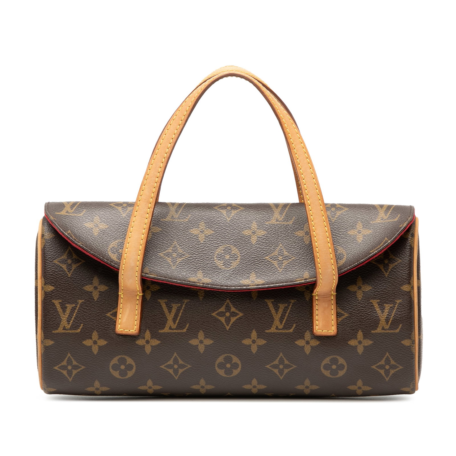 Louis Vuitton Sonatine Monogram Canvas Handbag with Leather Accents (1 of 7)