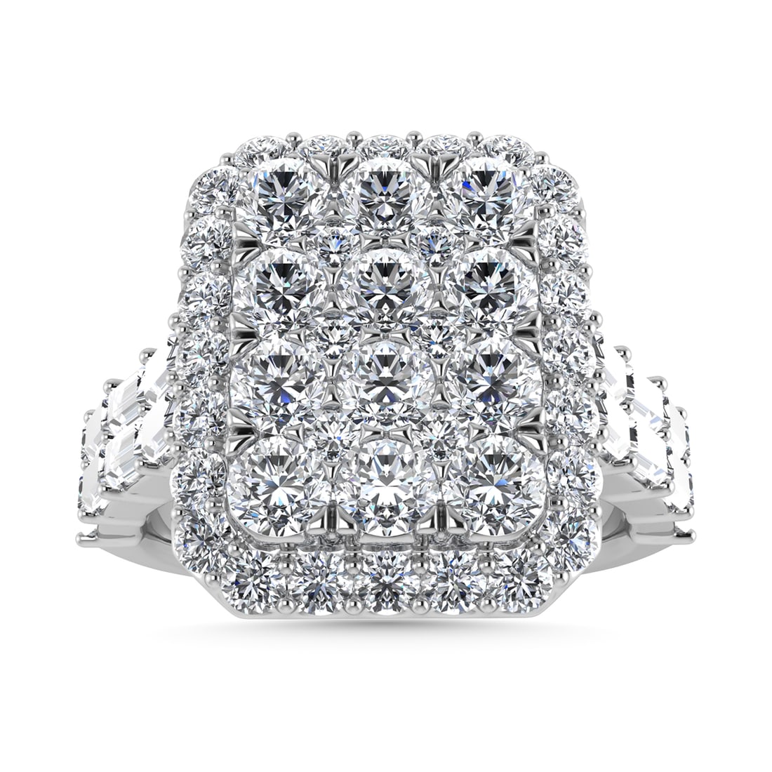Diamond 2 Ct.Tw. Engagement Ring in 14K White Gold (1 of 4)