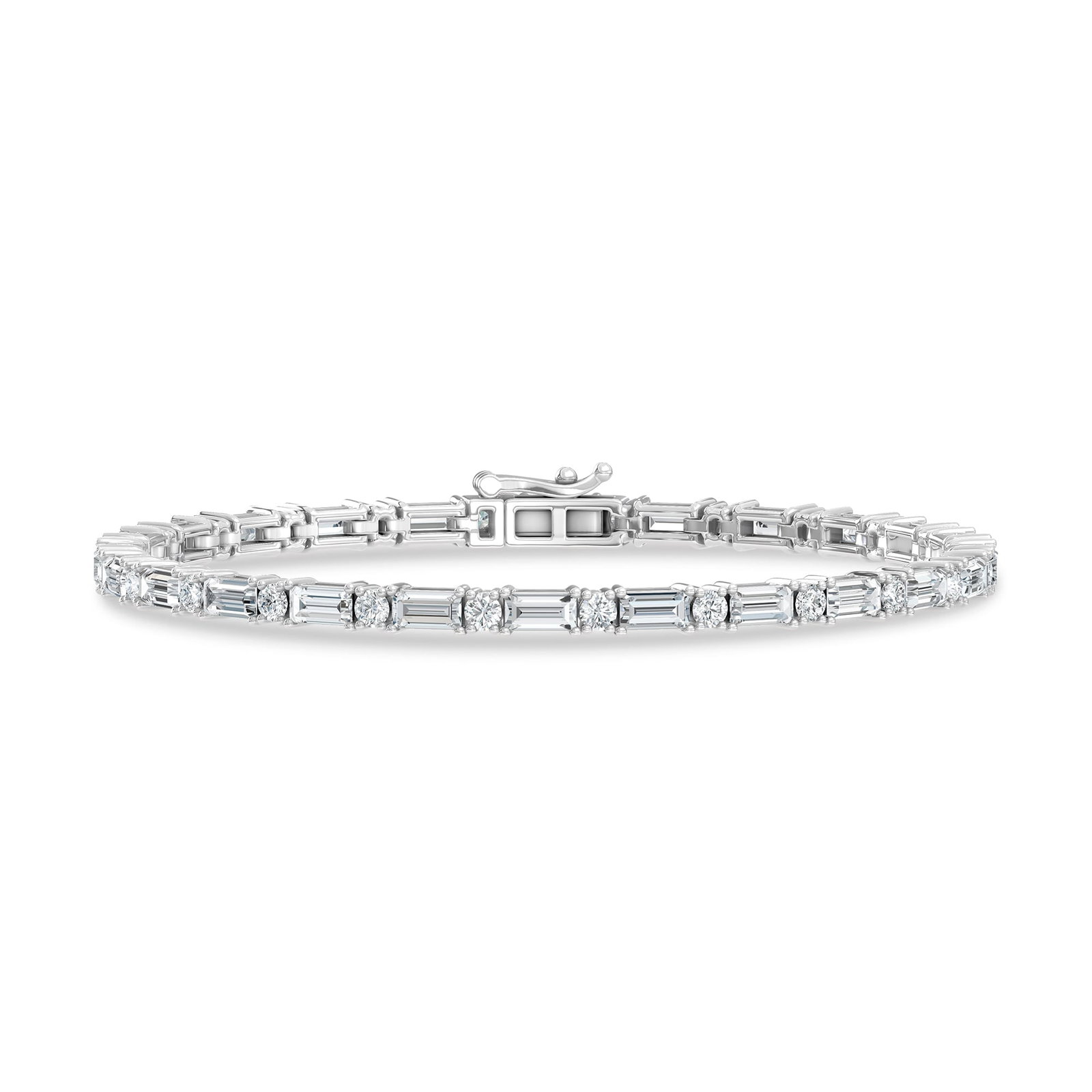 14K White Gold Lab Grown Diamond 3 1/3 Ct.Tw. Fashion Bracelet (1 of 2)