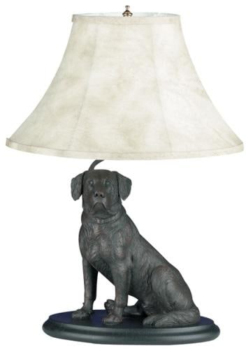 Hand-Cast Labrador Retriever Table Lamp White Resin Lodge Style: Hand-Cast Labrador Retriever Table Lamp White Resin Lodge Style This item is made at time of order. Please allow 42 to 70 days for production. Illuminate your space with this exquisite hand-cast Labra