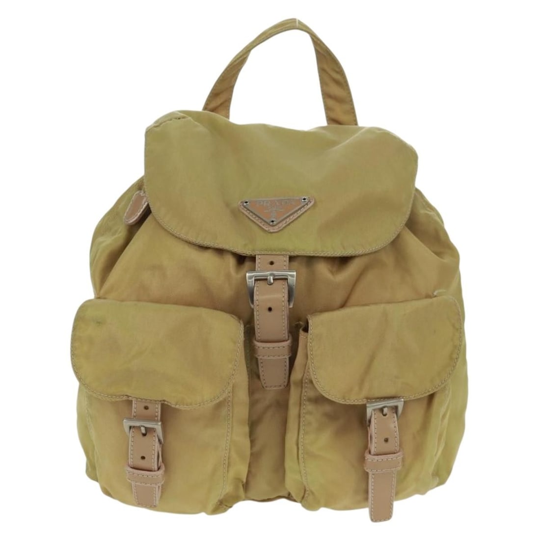 Prada Re-nylon Nylon Backpack Beige 23cm by 24cm by 10cm Female (1 of 18)