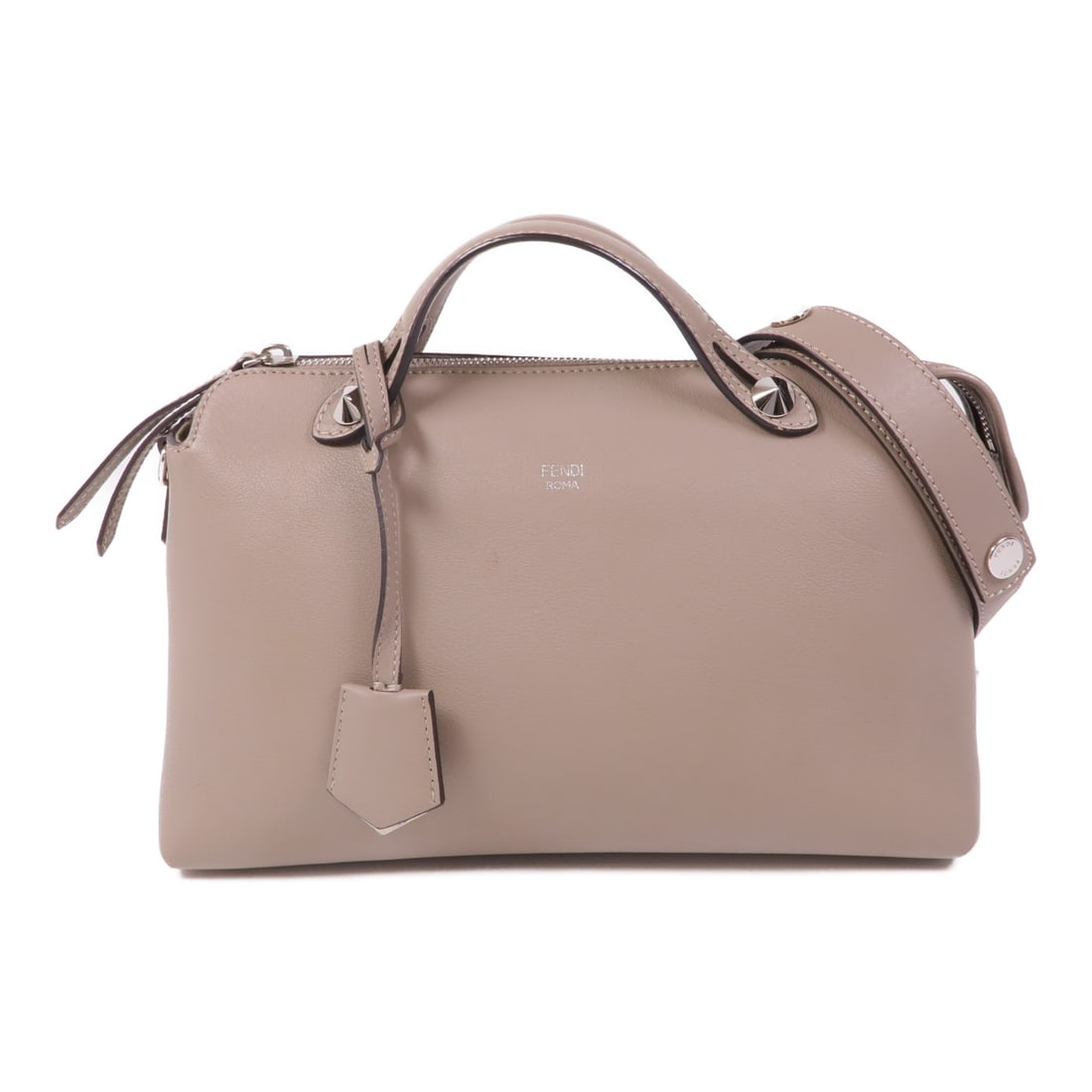 Fendi By The Way Gray Calfskin 2 Way Shoulder Bag 8BL124-1D5 SHW (1 of 16)