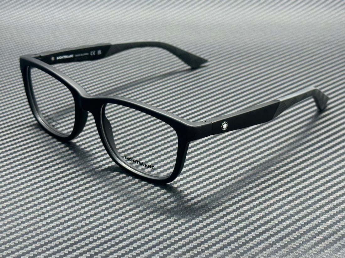 Montblanc MB0401O 002 Matte Black 55mm Men's Eyeglasses (1 of 4)