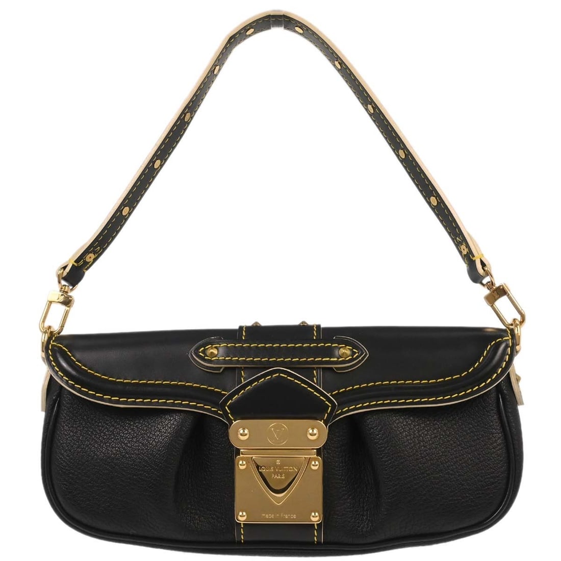 Black Suhali Leather Precieux Small Top Handle Handbag by Louis Vuitton (1 of 10)