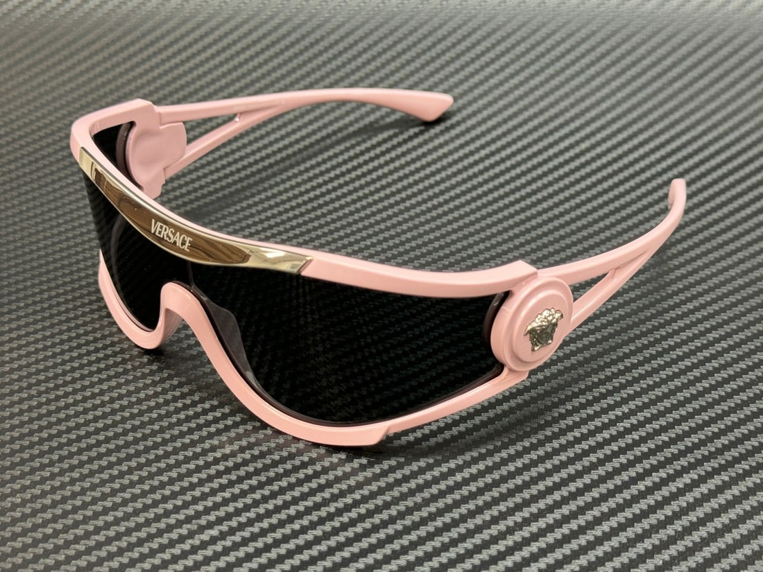 Versace VE4475 Sunglasses Pink Frame Dark Grey Lenses Unisex 60mm (1 of 4)