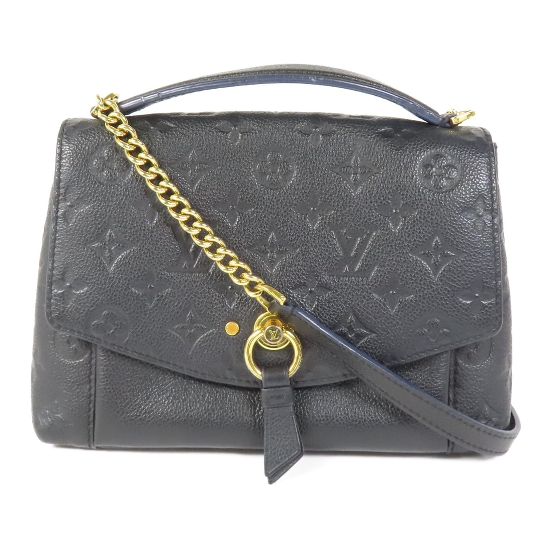 Louis Vuitton Blanche BB Black Calfskin Monogram Shoulder Bag M43624 Gold Hardware: Louis Vuitton Blanche BB Black Calfskin Monogram Shoulder Bag M43624 Gold Hardware Elevate your style with the LOUIS VUITTON Blanche BB Shoulder Bag, crafted from luxurious black calfskin (cowhide) le