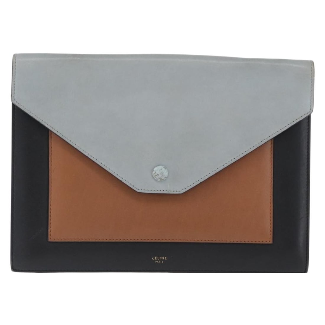 Celine Multicolor Leather Pocket Envelope Shoulder Bag Italy 28cm: Celine Multicolor Leather Pocket Envelope Shoulder Bag Italy 28cm This Celine Pocket Envelope Shoulder Bag is crafted from multicolored leather and designed for women. Made in Italy, it features a spa