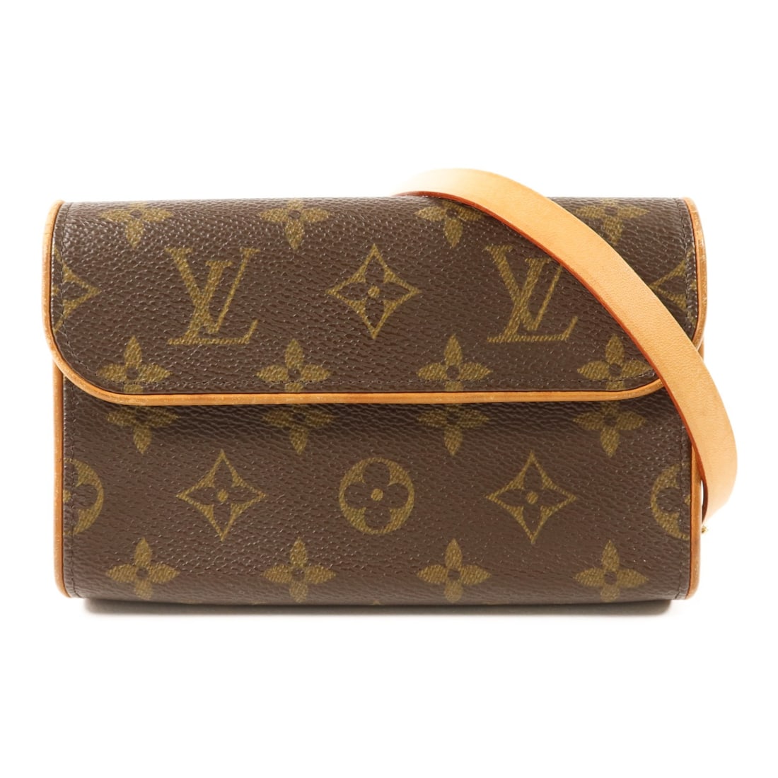Louis Vuitton Pochette Florentine Monogram Brown XS Waist Pouch M51855 M67303: Louis Vuitton Pochette Florentine Monogram Brown XS Waist Pouch M51855 M67303 This Louis Vuitton Pochette Florentine XS waist bag features the signature monogram pattern on durable PVC coated canvas i
