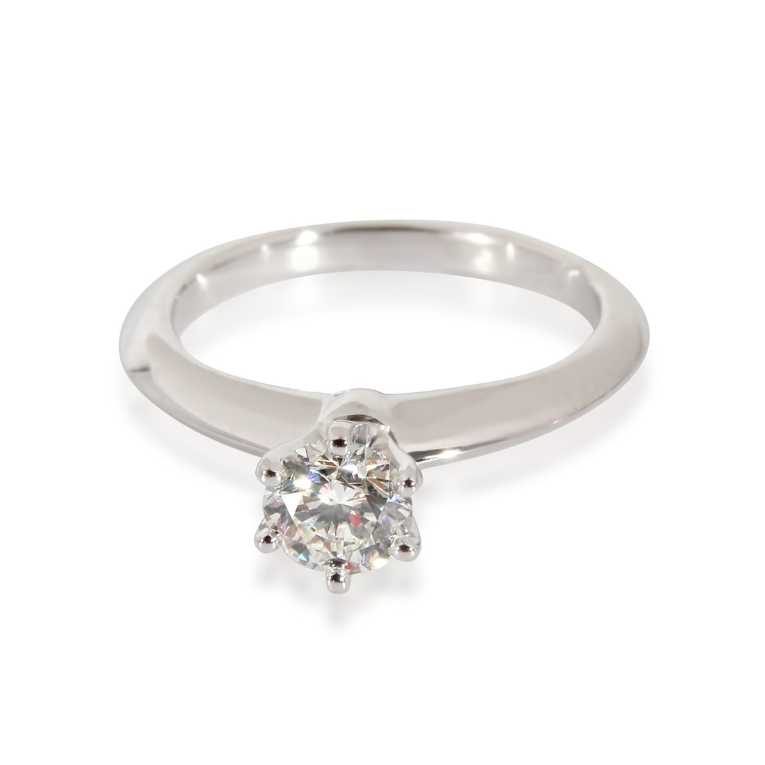 Platinum Engagement Ring With 0.40ct Round Diamond Tiffany Setting (1 of 6)