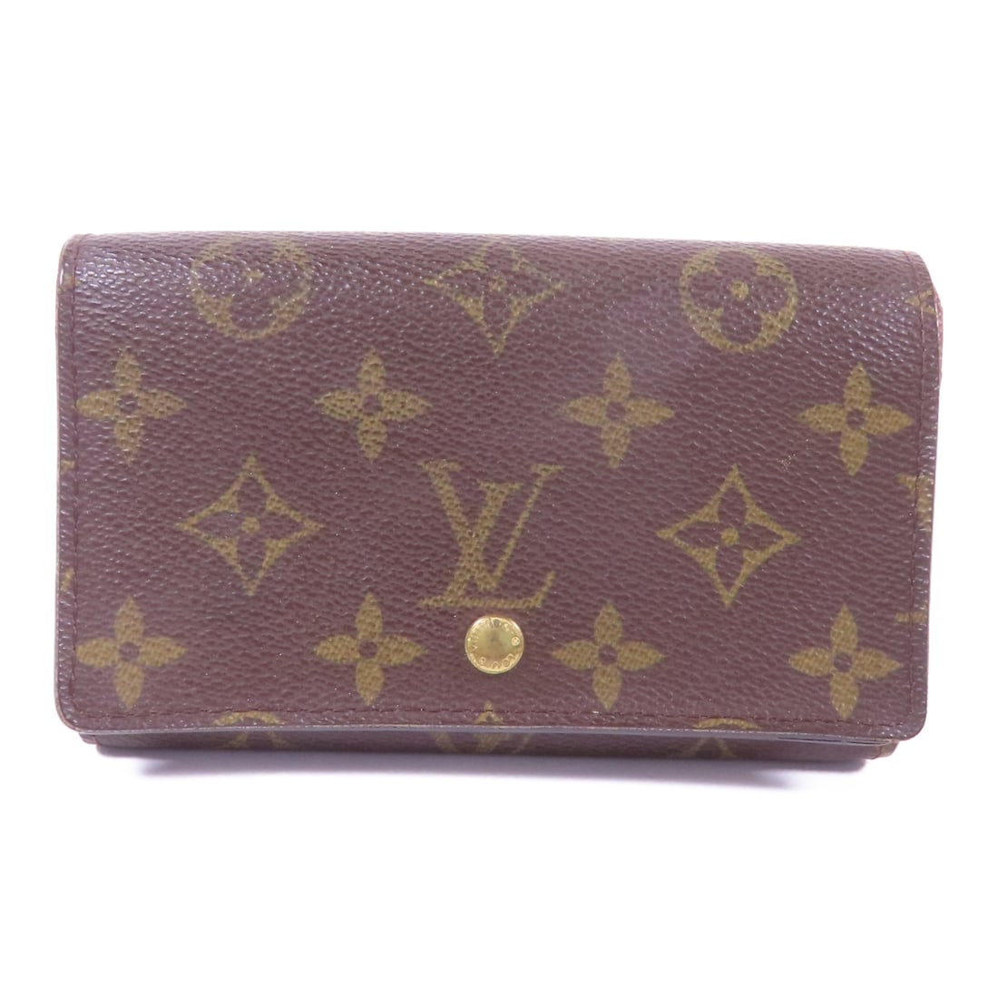 LOUIS VUITTON Monogram Bi-fold Wallet M61730 PVC Canvas Brown (1 of 16)