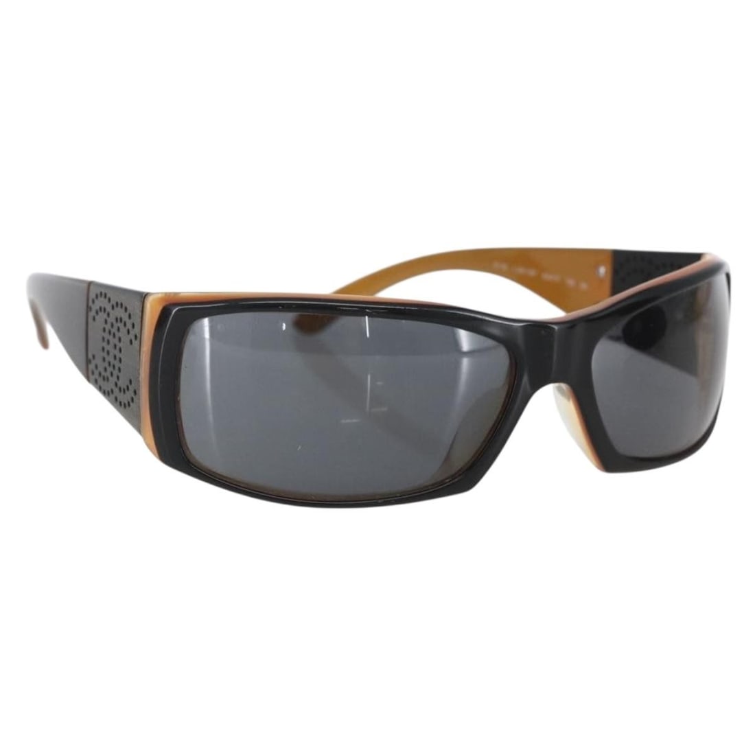 Brown Plastic CHANEL Sunglasses with CC Logo and Case Italy: Brown Plastic CHANEL Sunglasses with CC Logo and Case Italy These CHANEL sunglasses feature a classic brown plastic frame with the signature CC logo. Made in Italy, they offer both style and comfort,