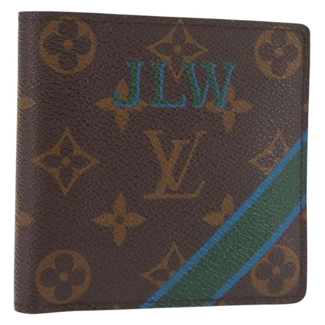 Brown Canvas Marco Wallet by Louis Vuitton Unisex France (1 of 17)
