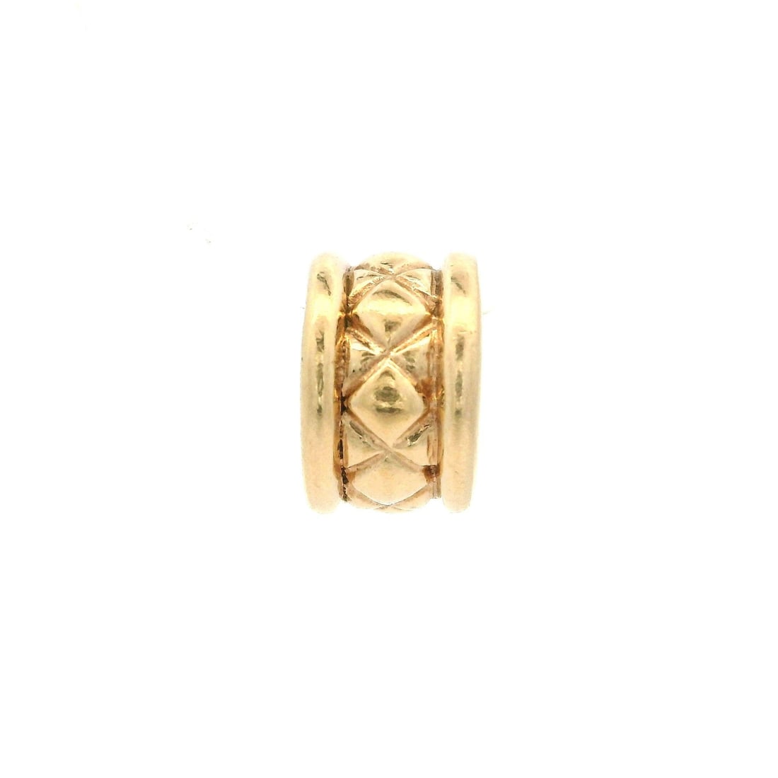 Pandora 14K Yellow Gold Criss Cross Slide Charm 585 ALE (1 of 6)