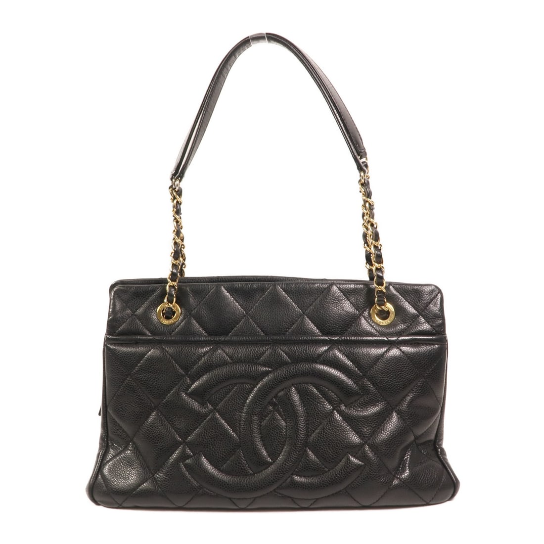 Chanel Timeless CC Black Calfskin Tote Bag with Gold Hardware (1 of 16)