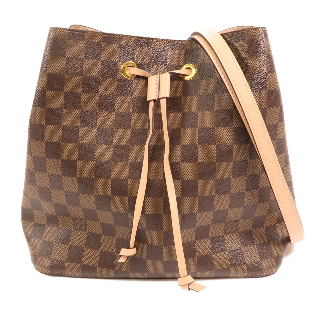Louis Vuitton NeoNoe Damier Ebene Brown Canvas Shoulder Bag GHW N40198 (1 of 17)