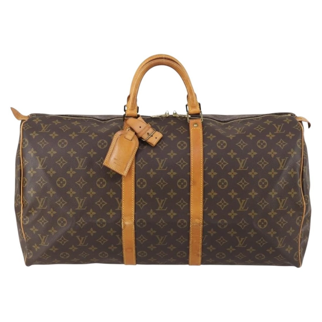 Keepall 55 Brown Canvas Travel Bag by Louis Vuitton (1 of 18)
