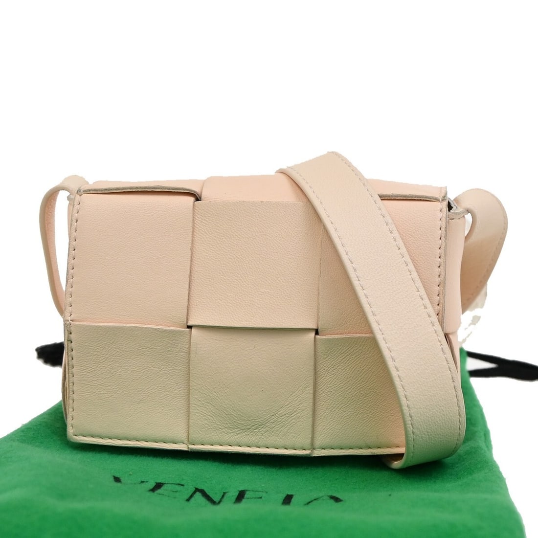 Padded Pink Cassette Crossbody by Bottega Veneta Maxi Intrecciato Leather (1 of 16)