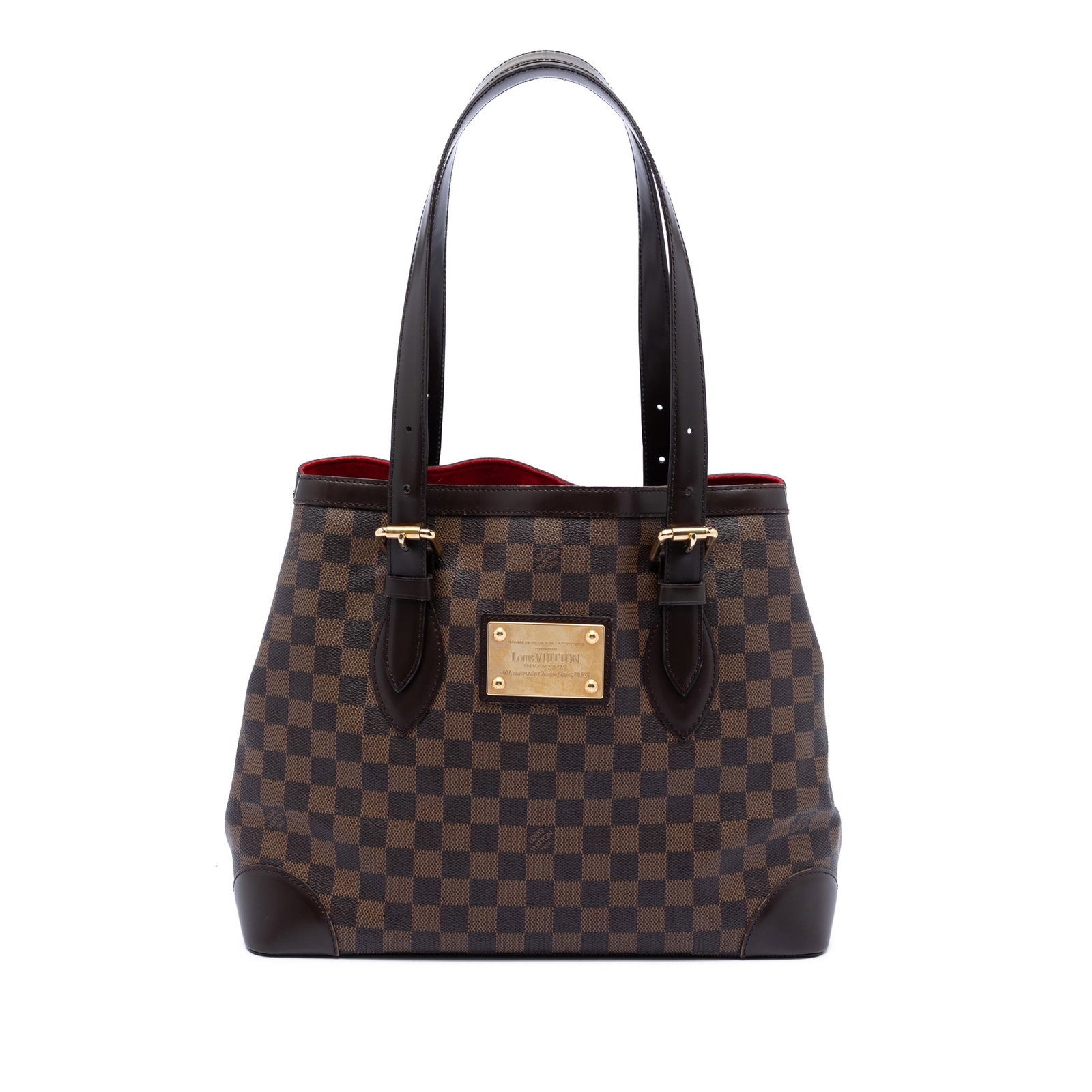 Louis Vuitton Hampstead MM Brown Damier Ebene Canvas Tote Bag (1 of 7)