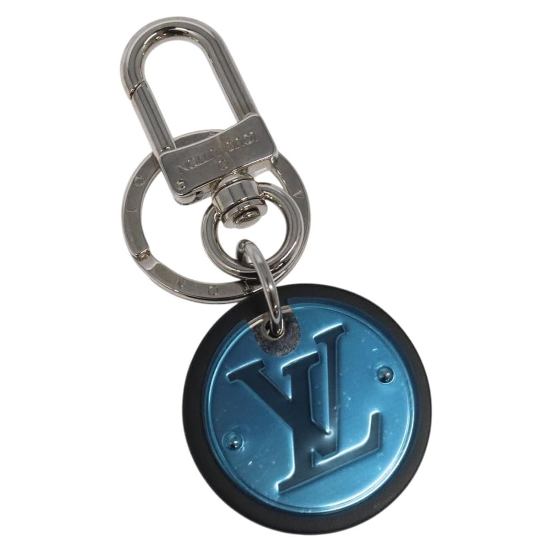 Silver Metal LV Circle Key Holder by Louis Vuitton M67362 with Dust Bag (1 of 9)