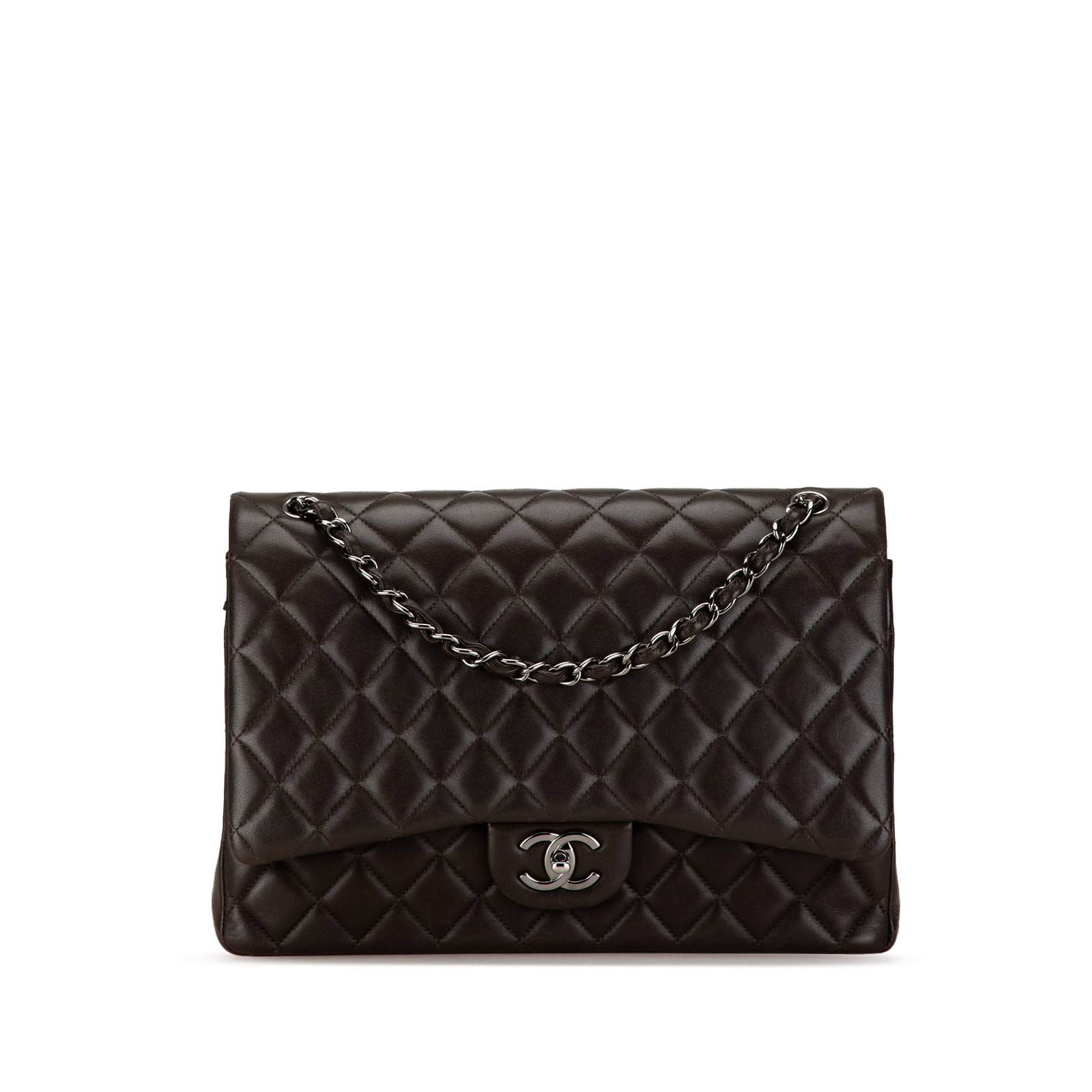 Chanel Maxi Classic Double Flap Black Lambskin Shoulder Bag (1 of 12)