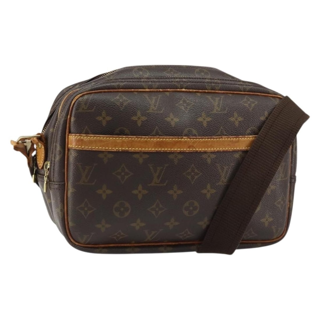 LOUIS VUITTON Monogram Reporter PM Shoulder Bag M45254 Authentic: LOUIS VUITTON Monogram Reporter PM Shoulder Bag M45254 Authentic The LOUIS VUITTON Monogram Reporter PM Shoulder Bag is a stylish and practical accessory, perfect for everyday use. Crafted from durabl
