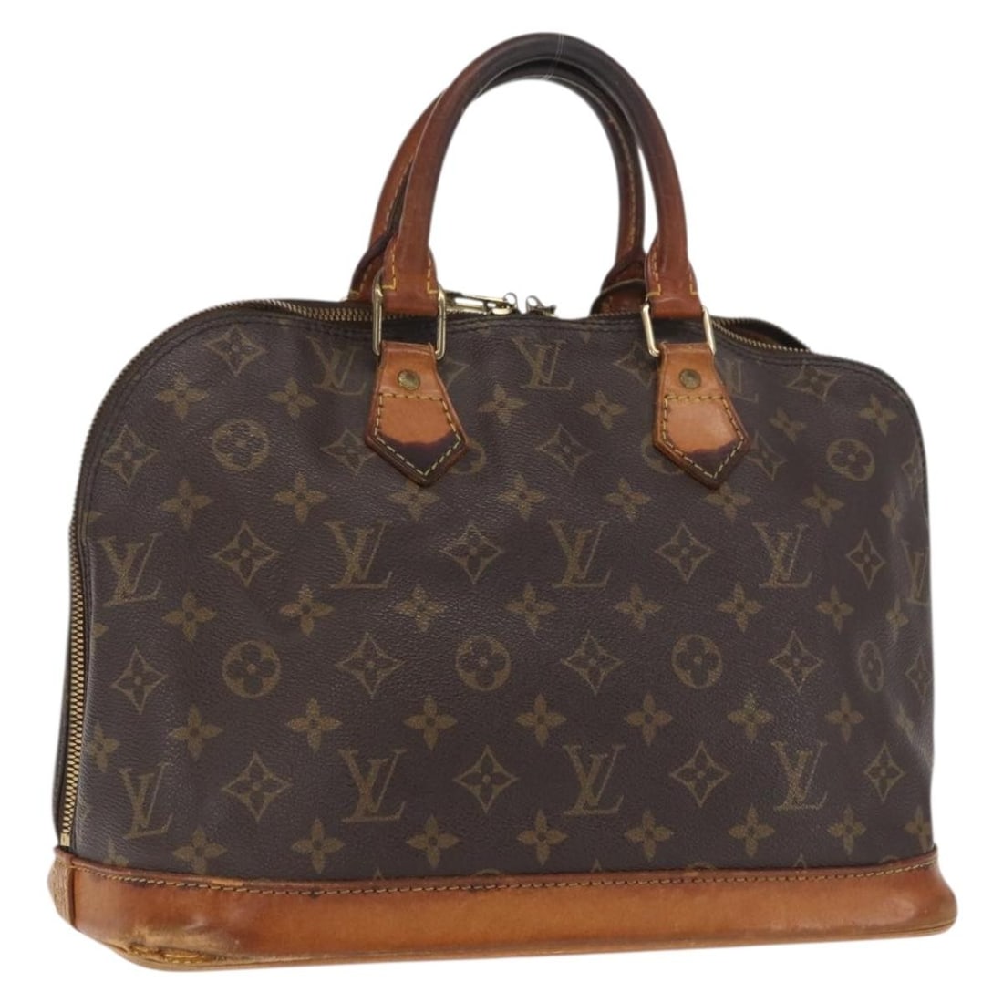 Alma Monogram Canvas Handbag by Louis Vuitton M51130 France: Alma Monogram Canvas Handbag by Louis Vuitton M51130 France This Louis Vuitton Monogram Alma Hand Bag features the classic monogram canvas exterior and is designed for women. The bag is crafted in Fra