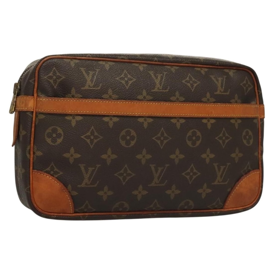 LOUIS VUITTON Monogram Compiegne 28 Clutch Bag M51845 Auth France: LOUIS VUITTON Monogram Compiegne 28 Clutch Bag M51845 Auth France Elevate your accessory game with this authentic LOUIS VUITTON Monogram Compiegne 28 Clutch Bag, model M51845. Crafted from durable Mon