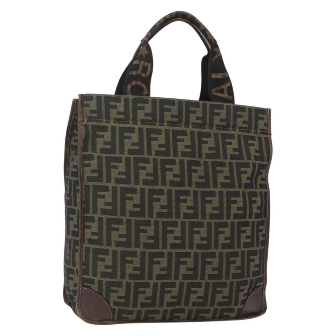 Fendi Zucca Canvas Black Brown Tote Handbag Italy: Fendi Zucca Canvas Black Brown Tote Handbag Italy This FENDI Zucca Canvas tote bag features the iconic black and brown Zucca pattern. Crafted in Italy, the bag offers a spacious interior with a classi
