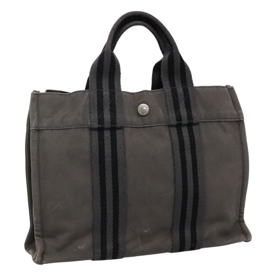 Gray Canvas Fourre Tout PM Tote by Hermes for Women (1 of 18)