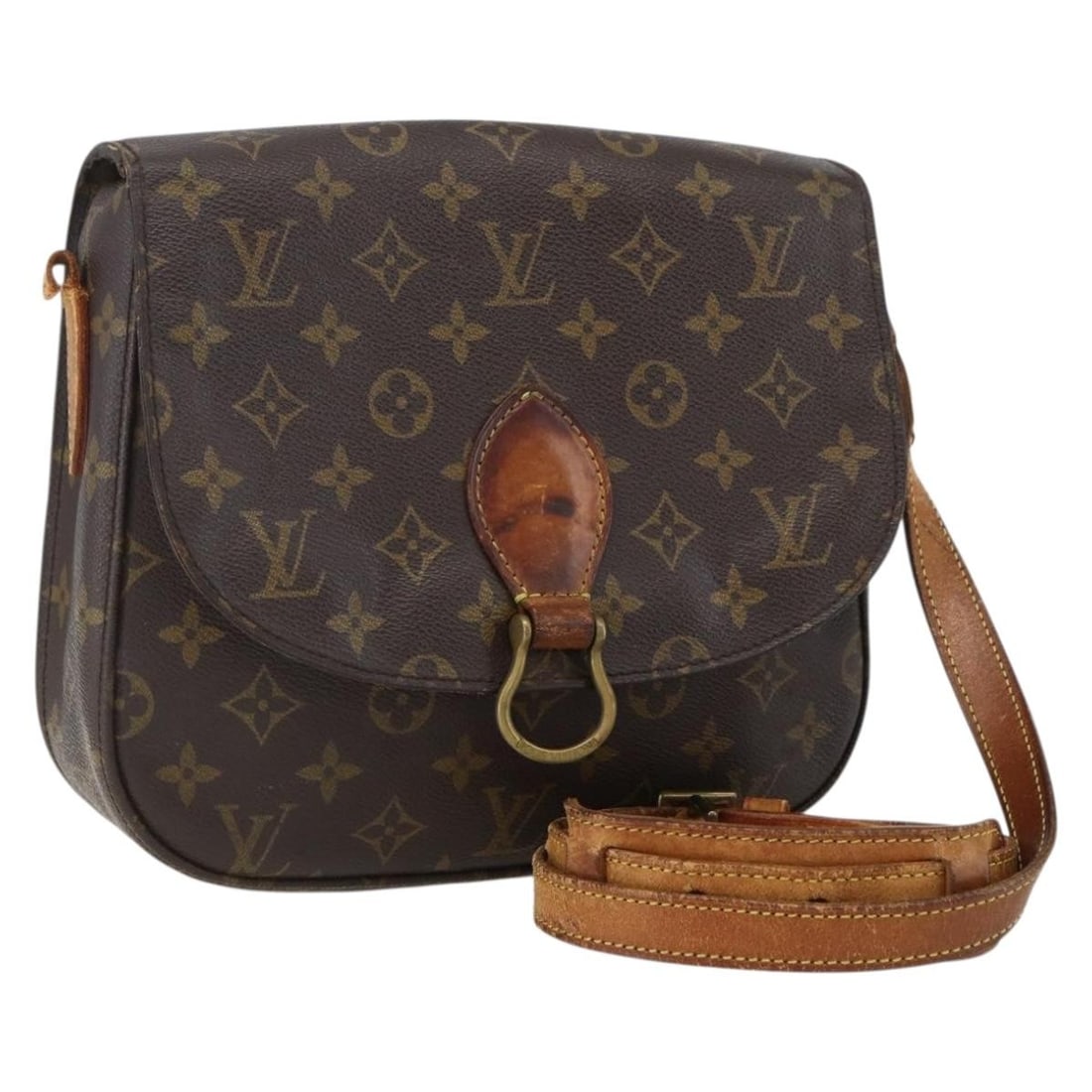 Monogram Canvas Saint Cloud GM Shoulder Bag by Louis Vuitton M51242: Monogram Canvas Saint Cloud GM Shoulder Bag by Louis Vuitton M51242 This is a Louis Vuitton Saint Cloud GM shoulder bag crafted from signature Monogram Canvas. The bag features an adjustable shoulder