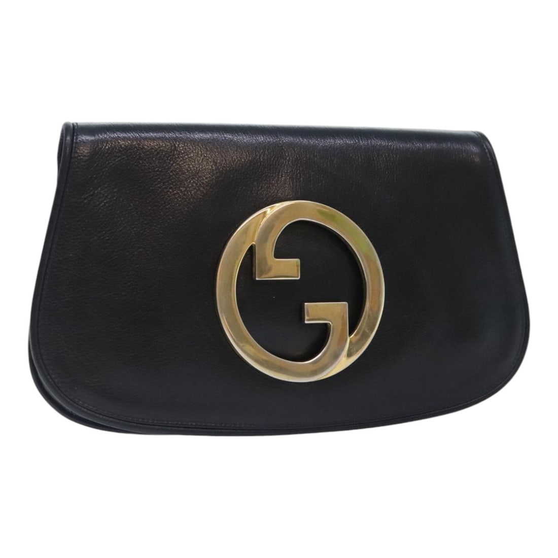 Black Leather Gucci Women's Clutch Bag Made in Italy: Black Leather Gucci Women's Clutch Bag Made in Italy This is a Gucci clutch bag crafted from black leather, designed for women. The bag features a sleek exterior with a simple structure, suitable for