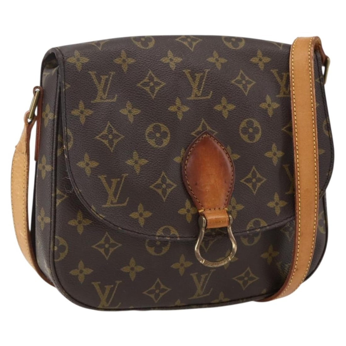 Louis Vuitton Saint Cloud GM Monogram Canvas M51242 Shoulder Bag France: Louis Vuitton Saint Cloud GM Monogram Canvas M51242 Shoulder Bag France This is a Louis Vuitton Monogram Saint Cloud GM shoulder bag crafted from monogram canvas. The bag features an adjustable should