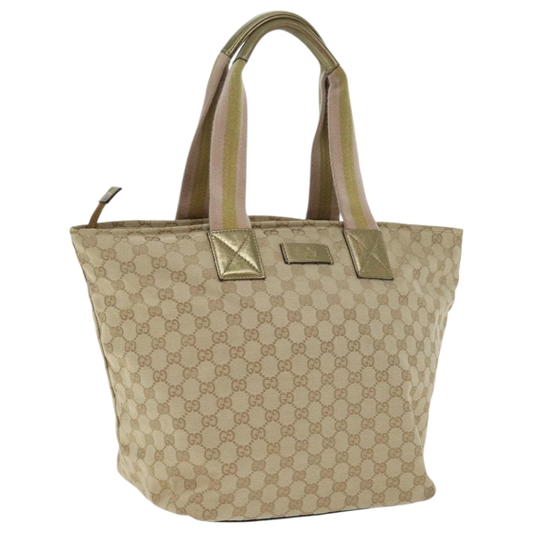 Gucci Sherry Line GG Canvas Tote Gold Pink Silver 131231 Women's Bag: Gucci Sherry Line GG Canvas Tote Gold Pink Silver 131231 Women's Bag This is a Gucci GG Canvas Sherry Line tote bag in gold, pink, and silver tones. Crafted in Italy, this women's tote features the si